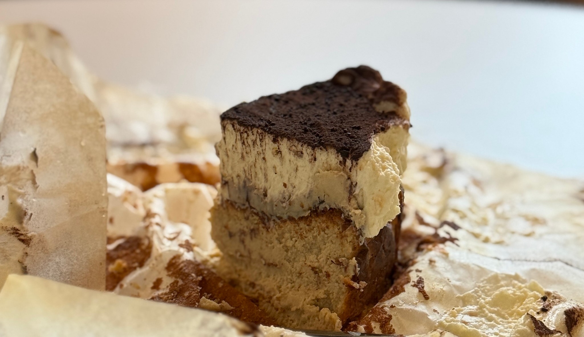 Slice image of the cheesecake