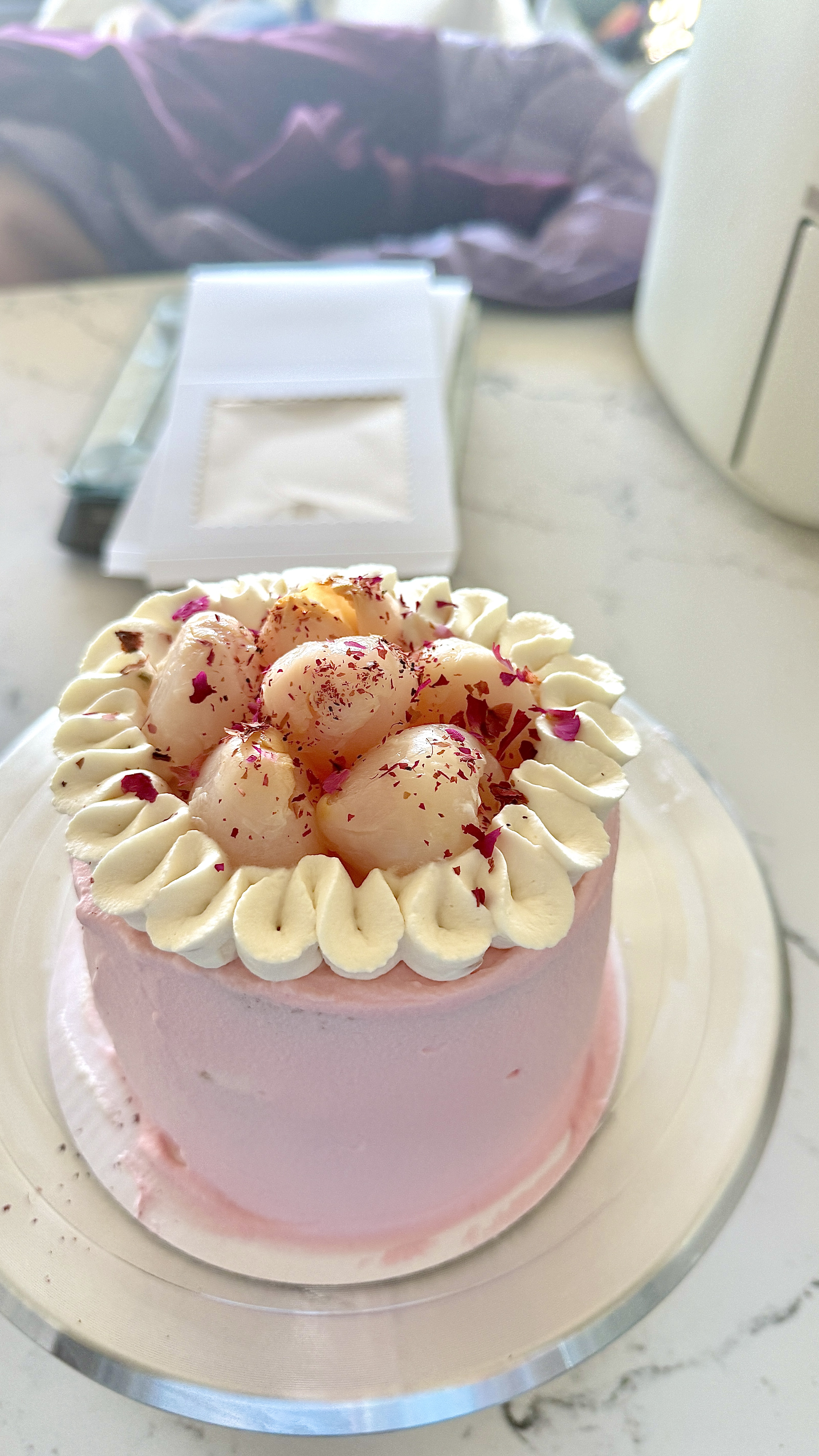 Lychee rose chiffon