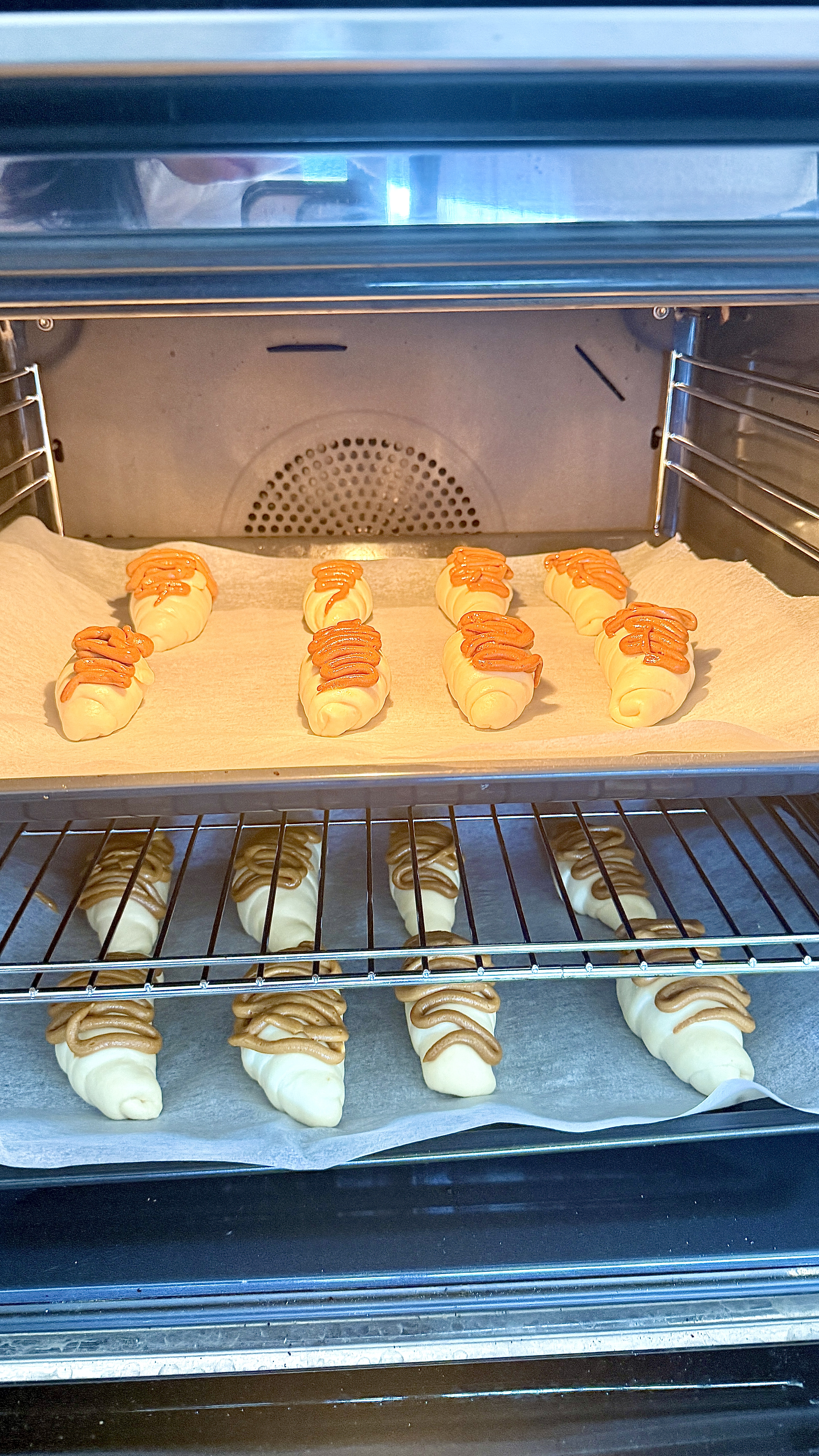 Salt bread before baking